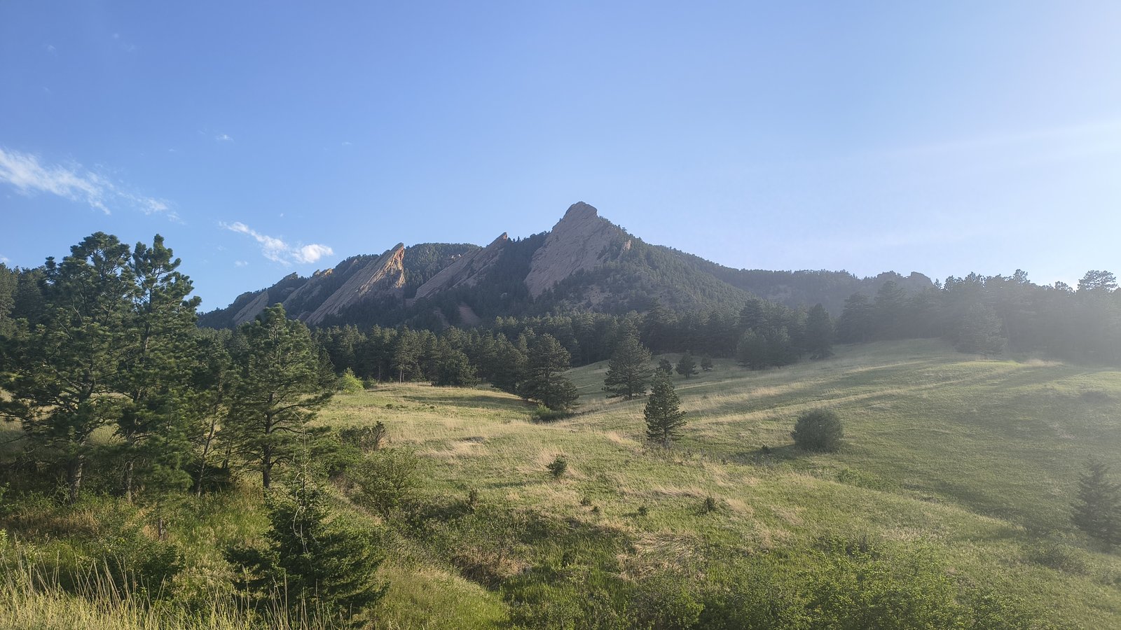 The Flatirons in Boulder